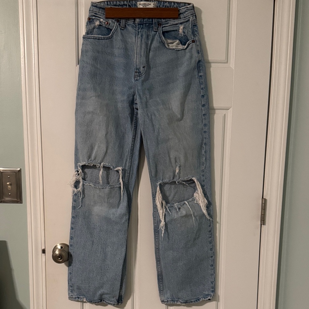 ABERCROMBIE Curve Love 90s Ultra High Rise Relaxed Jeans